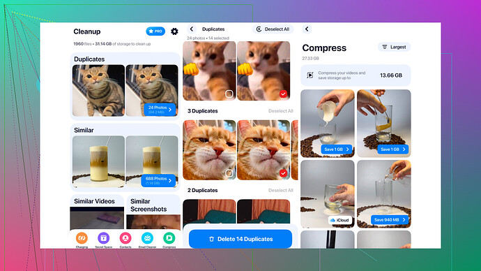 Cleanup App Screenshot