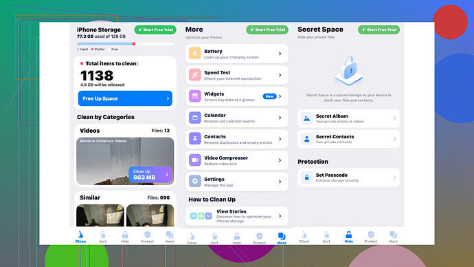 Cleaner Kit App Screenshot